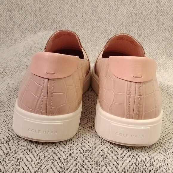 Cole Haan Grand to Pro Spectator Croc Embossed Leather Sneakers Size 10 B - Picture 3 of 11